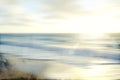 Abstract sea seascape with old paper blurred panning motion Royalty Free Stock Photo