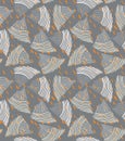 Abstract sea shell dark gray textured