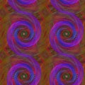 Abstract seamless abstract spiral fractal pattern Royalty Free Stock Photo