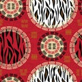 Abstract seamless with animal skin pattern Royalty Free Stock Photo