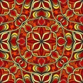 Abstract seamless background of bright ornate elements. Decorative pattern.