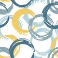 Abstract seamless background with circles. Vector illustration. Royalty Free Stock Photo