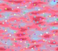 Abstract seamless background of colored circles, confetti and balloons on a pink background , gray Royalty Free Stock Photo