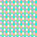 Abstract Seamless Background Of Delicate Pastel Colored Oval Shapes, Easter Eggs Or Sweet Candy Modern Bubble Gum Fashion