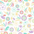 Abstract Seamless Background Floral pastel patterns, vector illustration eps10