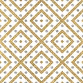 Abstract seamless background of golden and silver stripes points Royalty Free Stock Photo