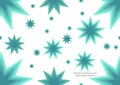 Abstract seamless background green stars white background Royalty Free Stock Photo