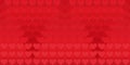Abstract seamless background with hearts in red tons. vector Royalty Free Stock Photo