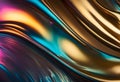 Abstract seamless background of liquid metal with pearlescent color tints. Royalty Free Stock Photo