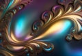 Abstract seamless background of liquid metal with pearlescent color tints. Royalty Free Stock Photo