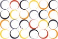 Abstract, seamless background pattern made with circles. Royalty Free Stock Photo