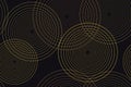 Abstract seamless background pattern made with thin line circles. Royalty Free Stock Photo