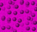 Abstract seamless background in the pink balls and pink circles