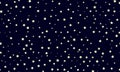 Abstract seamless background with random sizes stars Royalty Free Stock Photo