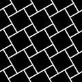 Abstract seamless black geometric checked tiled pattern Royalty Free Stock Photo