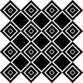Abstract Seamless Black and White Art Deco Vector Pattern