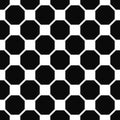 Abstract seamless black and white octagon pattern