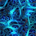 Abstract Seamless Brain Neurons. Perfect for Fabric, Textile, Wallpaper, Kindergarten. AI Generated