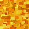 Abstract seamless chaotic square pattern background - vector graphic from orange squares Royalty Free Stock Photo