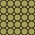 Abstract seamless circle pattern background - vector illustration Royalty Free Stock Photo