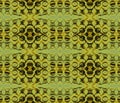 Abstract seamless circles and ellipse pattern green brown gold Royalty Free Stock Photo