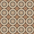 Abstract seamless circular antique pattern for wallpaper design