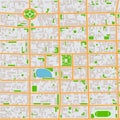 Abstract Seamless City Map Pattern