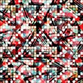 Abstract seamless color pattern in graffiti style. Quality vector illustration for your design Royalty Free Stock Photo