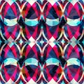 Abstract seamless color pattern in graffiti style. Quality vector illustration for your design Royalty Free Stock Photo