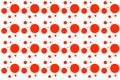 Abstract seamless colorful wallpaper with red circles on a white background. Decorative wallpaper seamless pattern Royalty Free Stock Photo