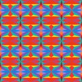 Abstract seamless colourful pattern geometric backgrounds vector design Royalty Free Stock Photo