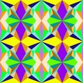 Abstract seamless colourful pattern geometric backgrounds vector design Royalty Free Stock Photo