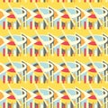 Abstract seamless colourful pattern geometric backgrounds vector design Royalty Free Stock Photo