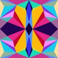 Abstract seamless colourful pattern geometric backgrounds vector design Royalty Free Stock Photo