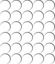 Abstract Seamless Curvey Pattern Repeated On White Background