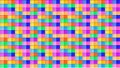 Abstract Seamless 3D Pattern Background, Colorful Backdrop, Bright Colors Cubes, Paper Art.