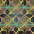 Abstract seamless dark pattern of radio waves Royalty Free Stock Photo