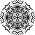 Abstract Seamless Decorative Geometric Light Black & White Pattern Background