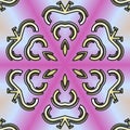 Abstract Seamless Decorative Ornament Pattern Background And Textures Design.