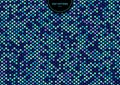 Abstract seamless dots pattern blue color on black background Royalty Free Stock Photo