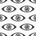 Abstract seamless eyes pattern. Stylized eye shapes Royalty Free Stock Photo