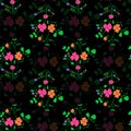 Abstract seamless floral fabric pattern Royalty Free Stock Photo