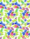 Abstract seamless floral pattern Royalty Free Stock Photo