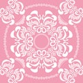 Abstract seamless floral pink background