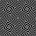 Abstract seamless geometric black checked pattern Royalty Free Stock Photo