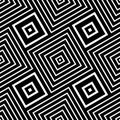 Abstract seamless geometric black checked pattern Royalty Free Stock Photo