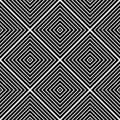 Abstract seamless geometric black checked pattern Royalty Free Stock Photo