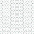 Abstract seamless geometric blue lines pattern ornament stylish background. Grid with curly cells stripe tile texture mesh of Royalty Free Stock Photo