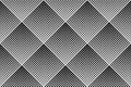 Abstract Seamless Geometric Checked Black and White Halftone Pattern Royalty Free Stock Photo