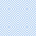 Abstract Seamless Geometric Checked Light Blue Pattern Royalty Free Stock Photo